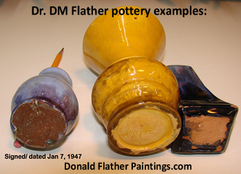 Some examples of DM Flather's ceramics