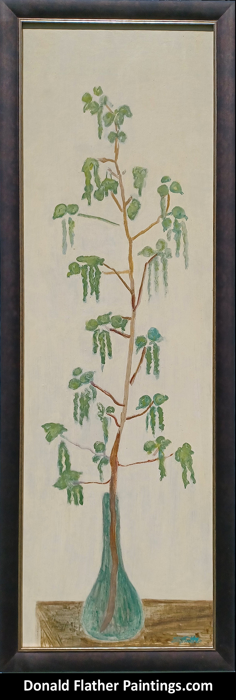 Dr. DM (Donald McIntosh) Flather original Canadian oil floral Untitled painting